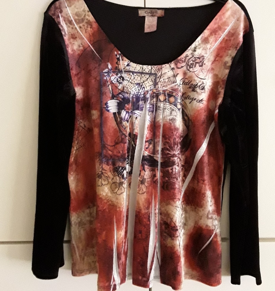 Only 9 velvet shirt long sleeves